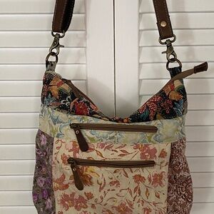 Multi fabric purse